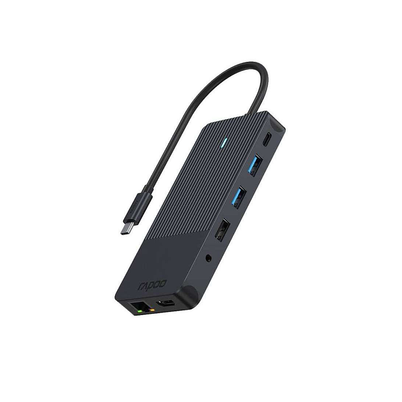 Rapoo UCM-2006 Schnittstellenkarte/Adapter 3ˌ5 mm, DisplayPort, HDMI, RJ-45, USB 3.2 Gen 1 (3.1 Gen 1), USB Typ-C
