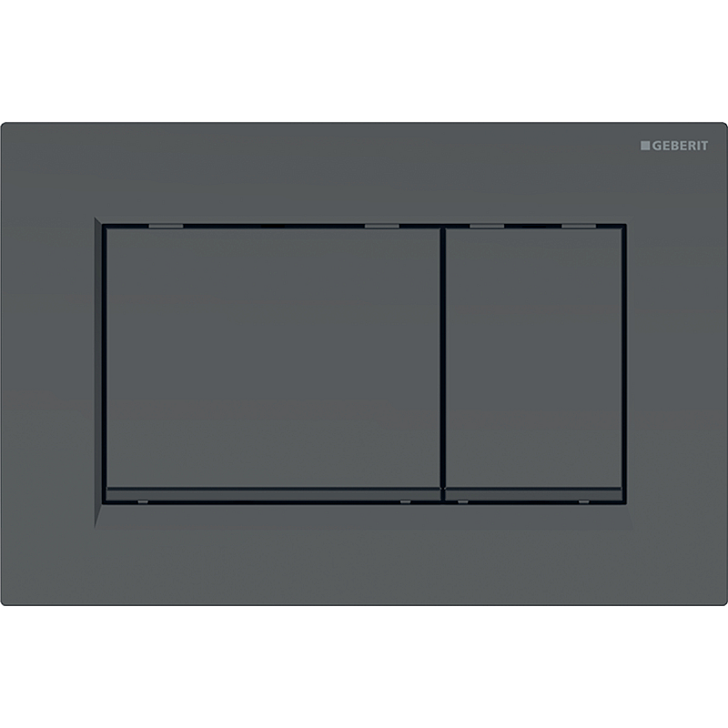 Geberit 115.883.16.1 Ersatzteil für Toilettenspülung Spülplatte Schwarz, Rot