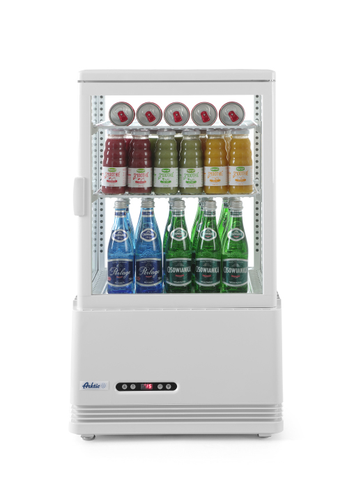 Hendi 233610 Industrieller Kühl/Gefrierschrank Vitrinenkühlschrank 58 l Freistehend C