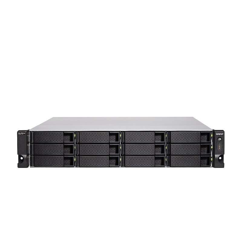 QNAP TS-H1886XU-RP-R2 NAS Rack (3U) Intel® Xeon® D D-1622 32 GB DDR4 0 TB QuTS hero Schwarz, Grau
