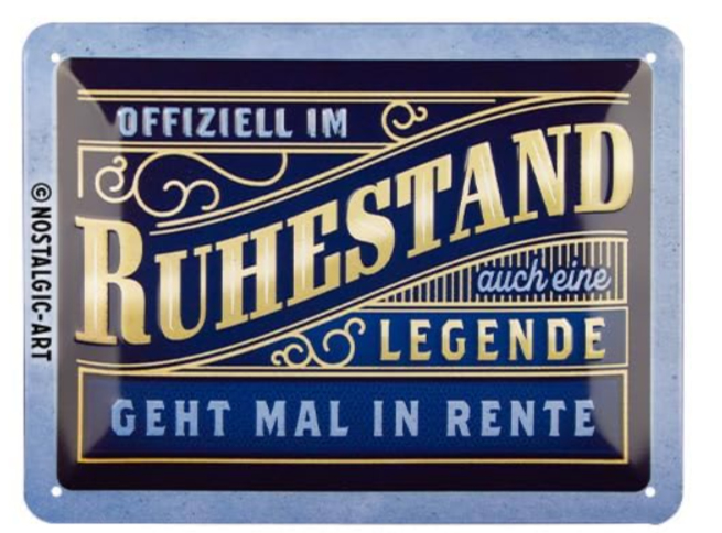Nostalgic Art 45104985 Dekoratives Schild & Tafel für drinnen Metall Mehrfarbig