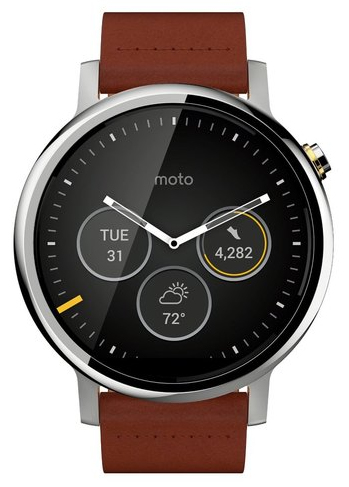 Motorola Moto 360 2Gen 3,48 cm (1.37") LCD 46 mm Digital 360 x 325 Pixel Touchscreen Silber WLAN