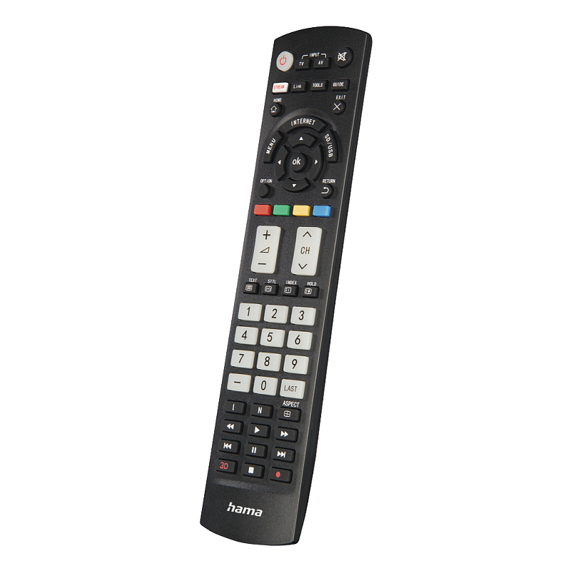 Hama 00221064 Fernbedienung IR Wireless TV Drucktasten