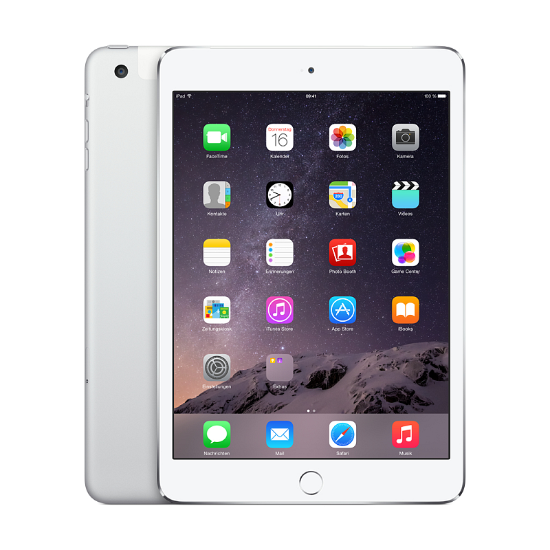 Apple iPad mini 3 4G 16 GB 20,1 cm (7.9") 1 GB Wi-Fi 4 (802.11n) iOS Silber