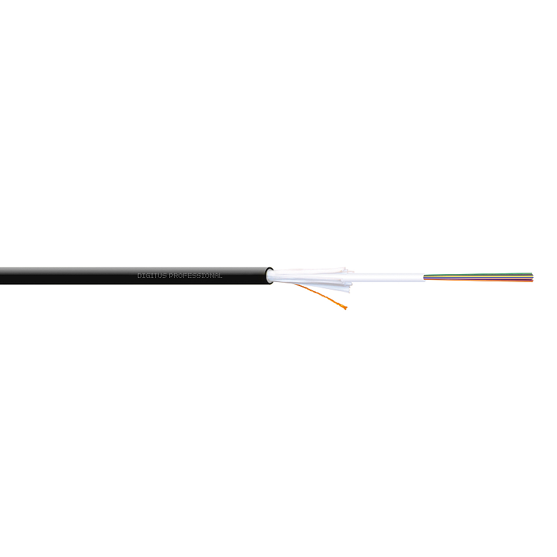Digitus Verlegekabel Innen/Außen A/I-DQ (ZN) BH 50/125 µ OM4, 8 Fasern, BauPVO Dca, LSZH