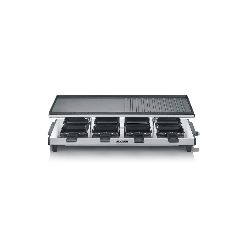 Severin RG 2375 Raclette Grill 1700 W Schwarz, Edelstahl