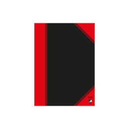 Bantex 100302832 Notizbuch A5 96 Blätter Schwarz, Rot