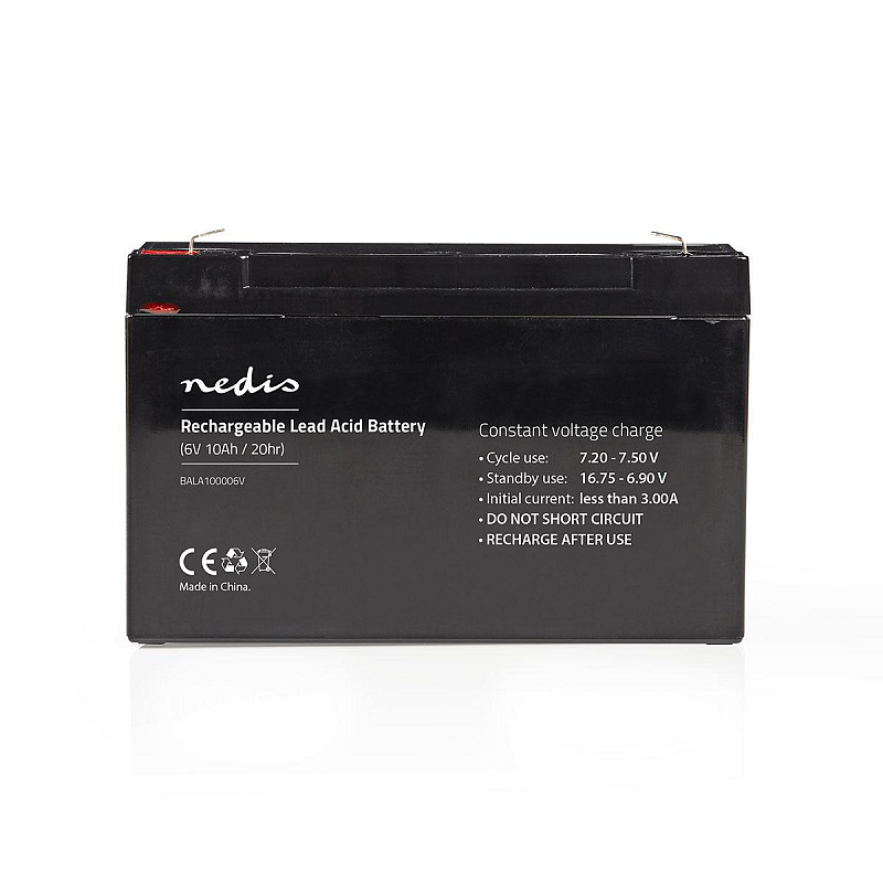 Nedis BALA100006V USV-Batterie Plombierte Bleisäure (VRLA) 6 V 10000 Ah