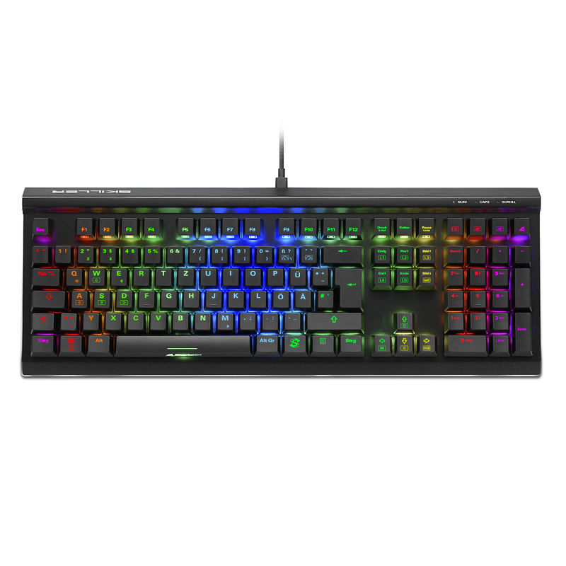 Sharkoon SKILLER SGK60 Tastatur Gaming USB QWERTZ Deutsch Schwarz