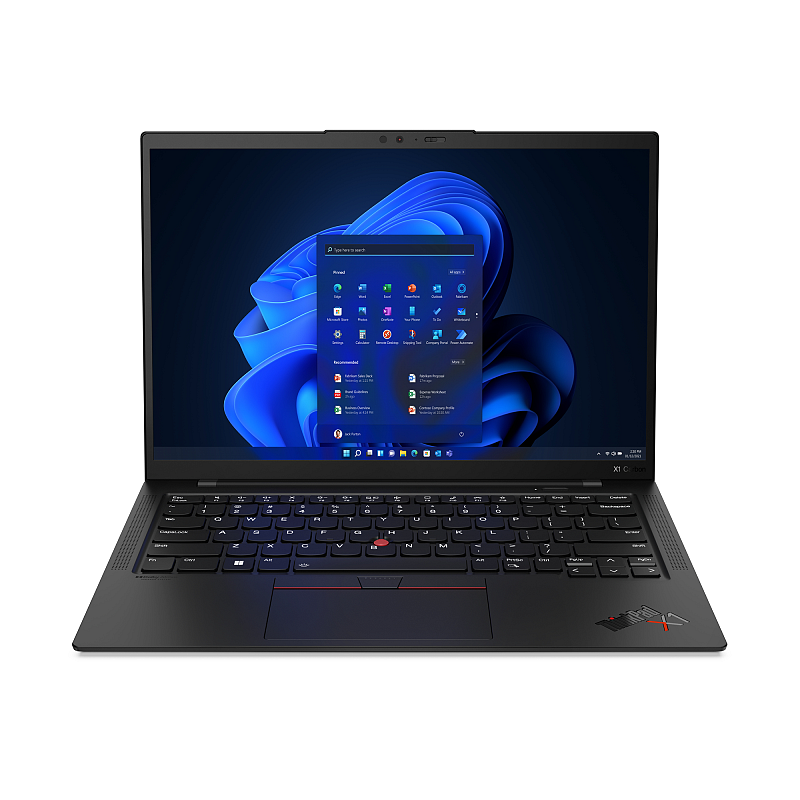 Lenovo ThinkPad X1 Carbon Gen 10 Intel® Core™ i7 i7-1255U Laptop 35,6 cm (14") WQUXGA 16 GB LPDDR5-SDRAM 1 TB SSD Wi-Fi 6E (802.11ax) Windows 11 Pro Deutsch Schwarz