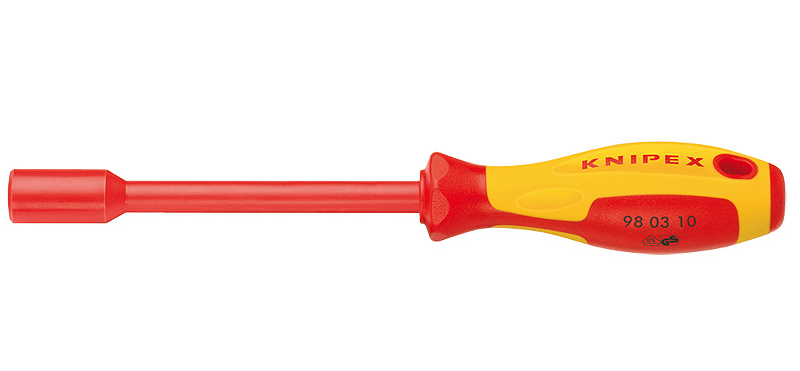 Knipex 98 03 07 Nuss-Schraubendreher Rot, Gelb