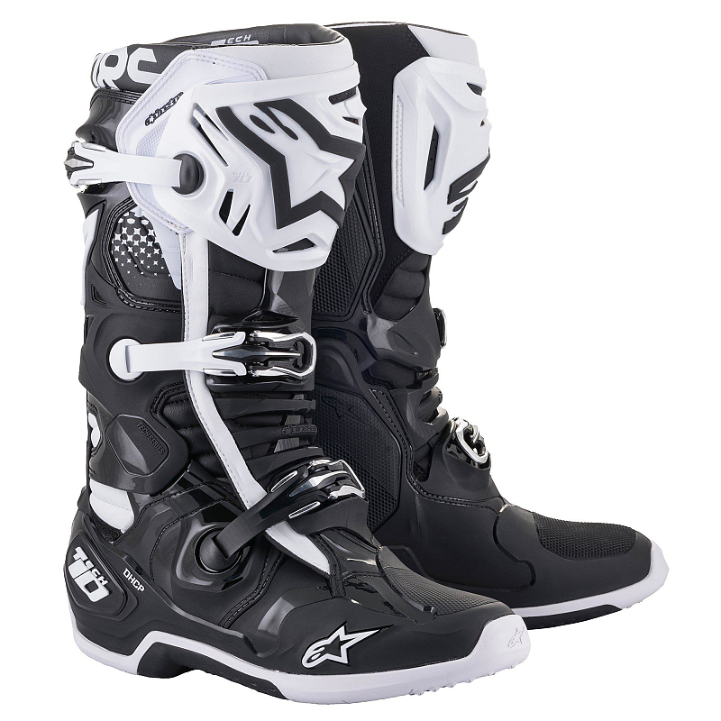 Alpinestars 2010020-12-10 Motorrad-Schuh Männlich Erwachsener Schwarz, Weiß