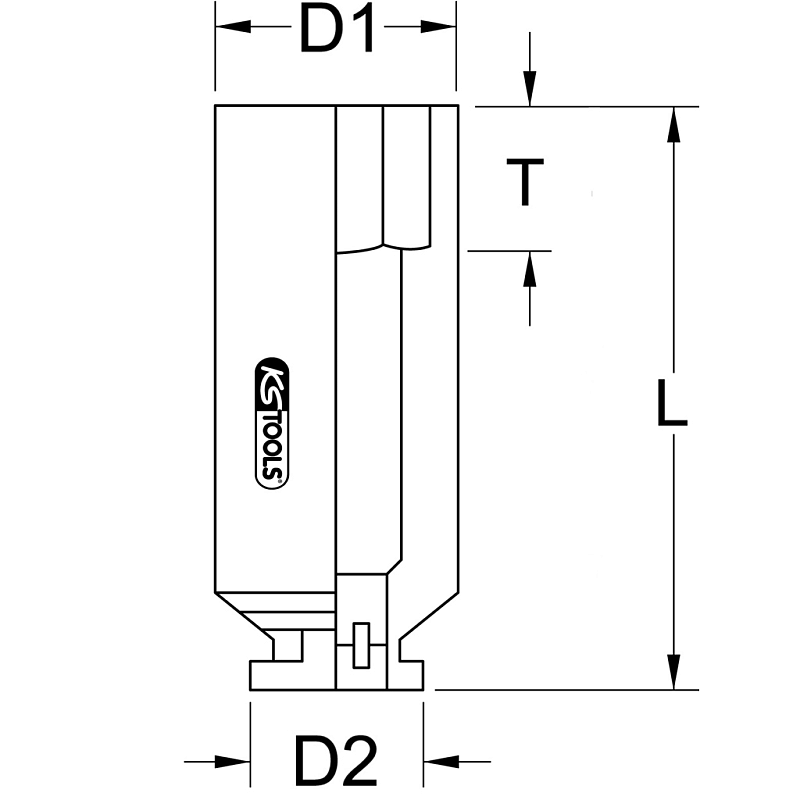 KS Tools 460.4503 Steckschlüsseleinsatz Steckschlüsselbuchse