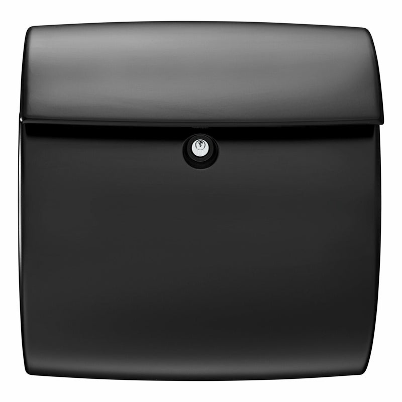 BURG-WÄCHTER Kiel 886 S Briefkasten Schwarz Pfostenmontierter Briefkasten Kunststoff