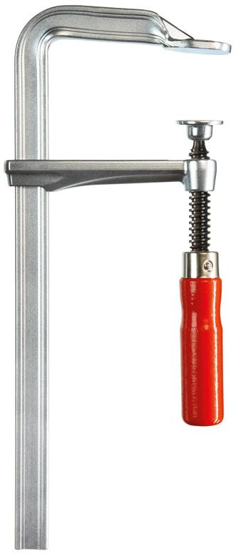 BESSEY GZ25 Schraubzwinge F-Klammer 25 cm Aluminium, Rot