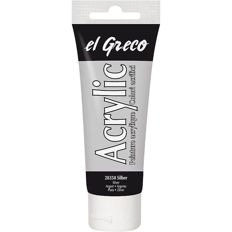 KREUL 28350 Acrylfarbe 75 ml Silber Tube