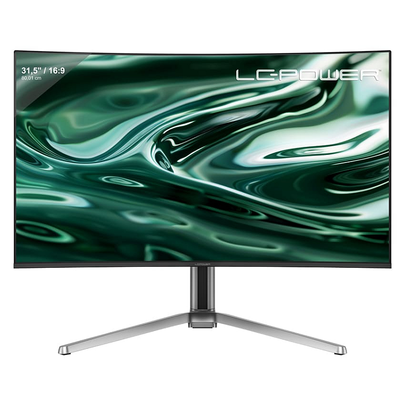LC-Power LC-M32UCO Computerbildschirm 80 cm (31.5") 3840 x 2160 Pixel 4K Ultra HD QD-OLED Anthrazit, Schwarz