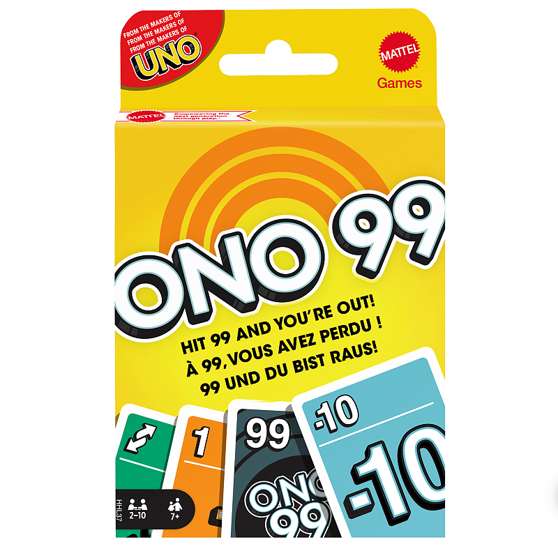Games Mattel O'NO 99 Kartenspiel, Familienspiel