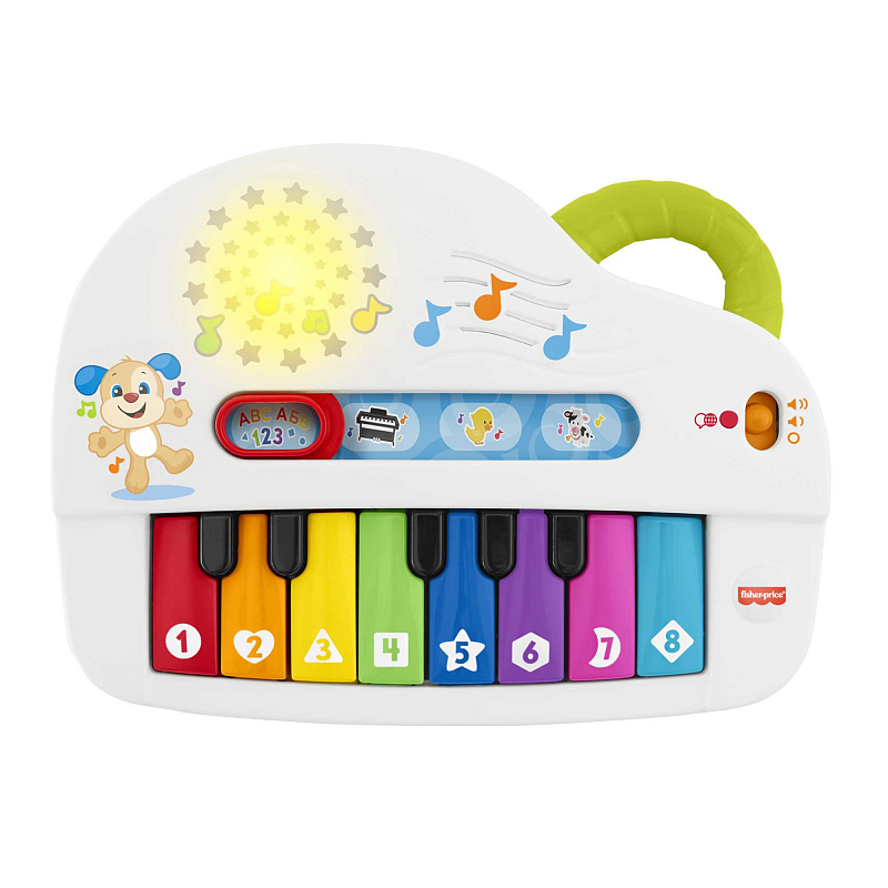 Fisher-Price Laugh & Learn Babys erstes Keyboard, Lernspielzeug, Baby Musik-Instrument