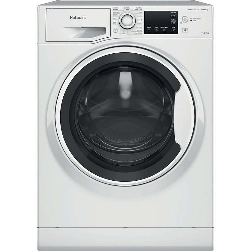Hotpoint NDB 11724 W UK Waschtrockner Freistehend Frontlader Weiß