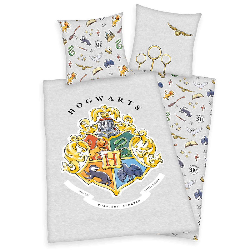 HERDING Harry Potter Bettwäsche-Set 'Hogwarts' - 70-x-90-cm-140-x-200-cm-at