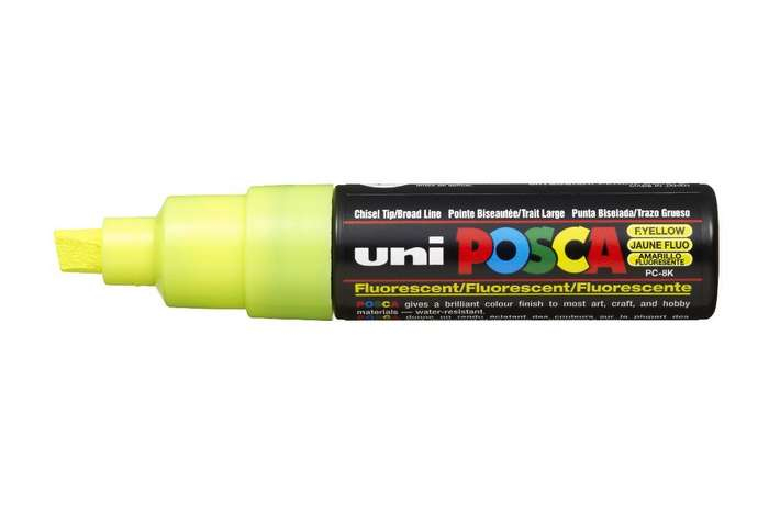 POSCA uni PC-8K Marker 1 Stück(e) Meißel Gelb