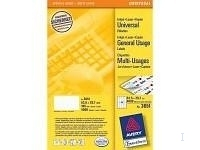 Avery Universal Labels, White 52,5x29,7mm (200) selbstklebendes Etikett 8000 Stück(e)