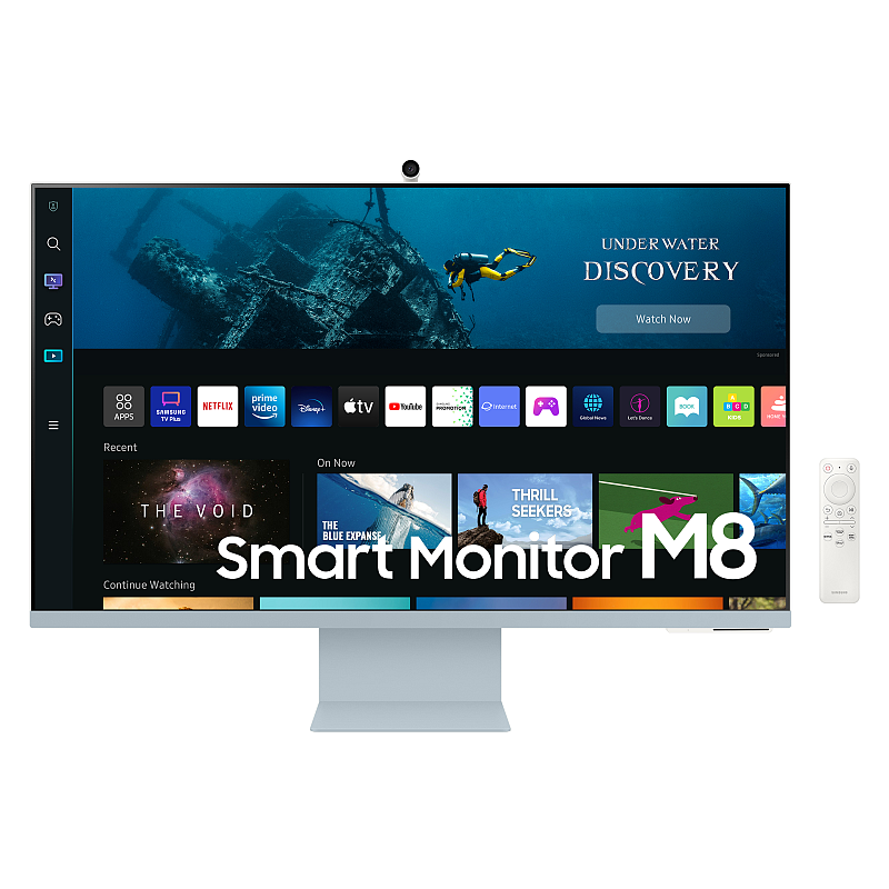 Samsung S32BM80BUU Computerbildschirm 81,3 cm (32") 3840 x 2160 Pixel 4K Ultra HD Blau, Weiß