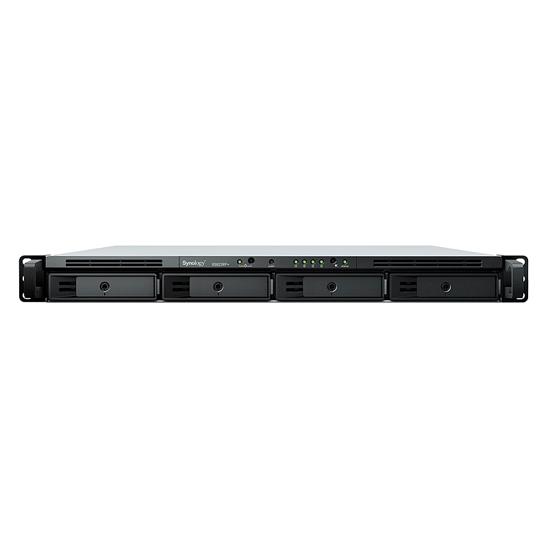 Synology RackStation RS822RP+ NAS & Speicherserver Rack (1U) Ryzen Embedded V1500B 2 GB DDR4 0 TB DiskStation Manager Grau