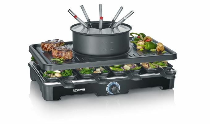 Severin RG 2347 Raclette Grill 8 Person(en) 1400 W Schwarz