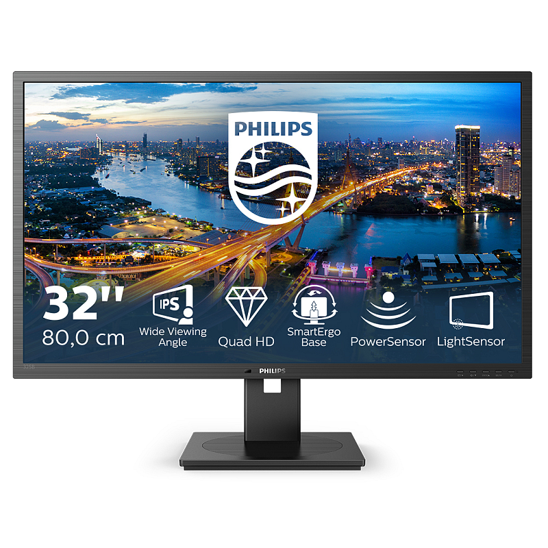 Philips B Line 325B1L/00 Computerbildschirm 80 cm (31.5") 2560 x 1440 Pixel 2K Ultra HD LCD Schwarz