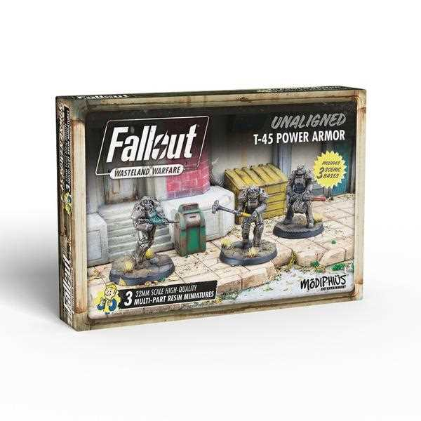 Asmodee Fallout : Wasteland Warfare - Unaligned: T 45 Power Armor Abbildung