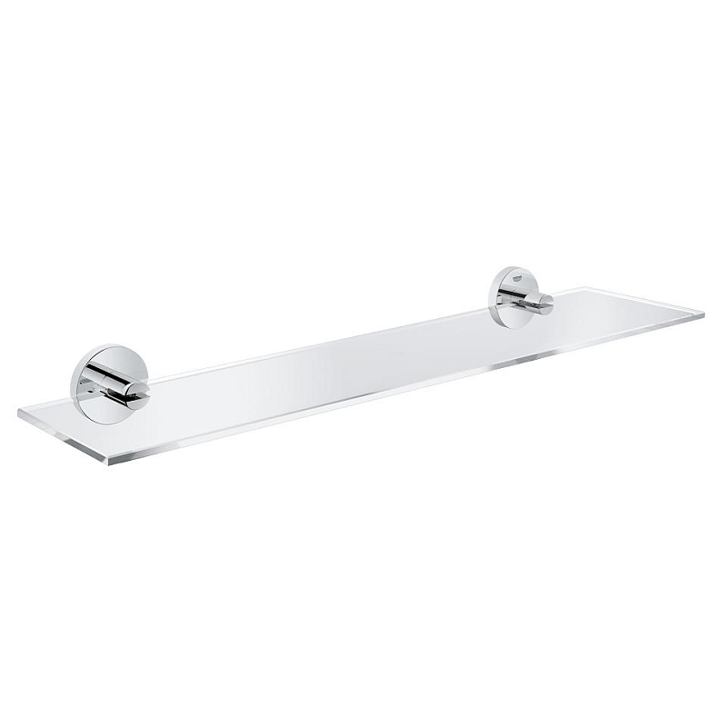 GROHE Essentials Wandregal für Badezimmer Glas, Metall