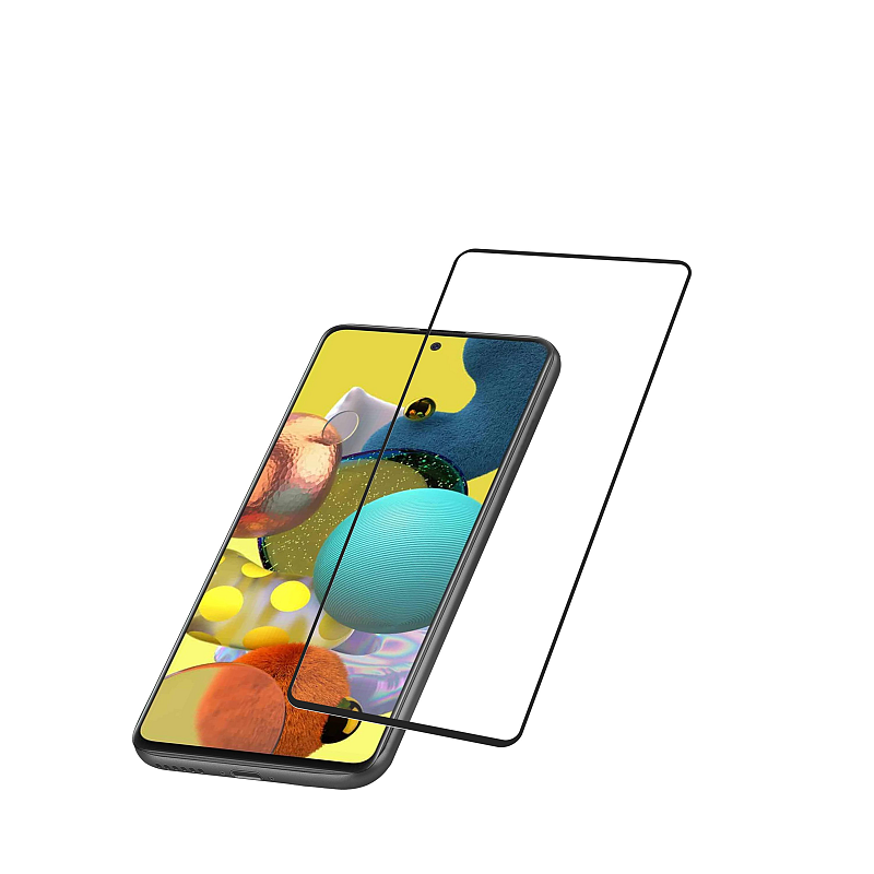 Cellularline Impact Glass Capsule - Galaxy A53 5G / A52 4G / A52 5G / A52s Widerstandsfähiges gehärtetes Glas über die gesamte Oberfläche
