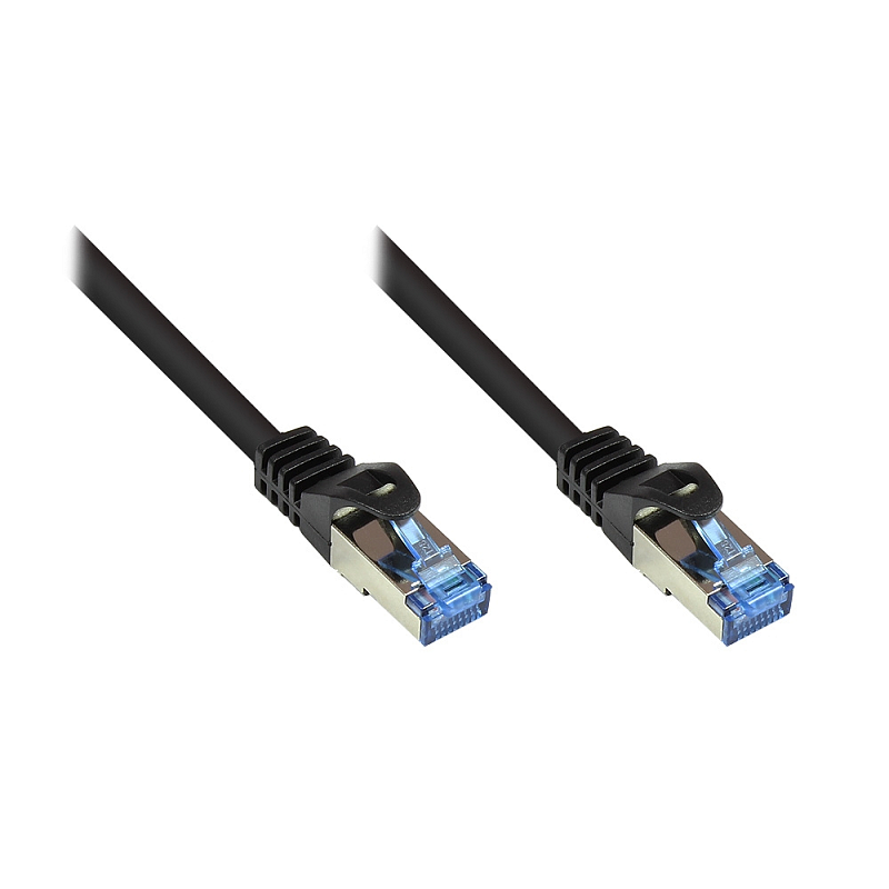 Kabelmeister SO-31420 Netzwerkkabel Schwarz 0,5 m Cat6a S/FTP (S-STP)