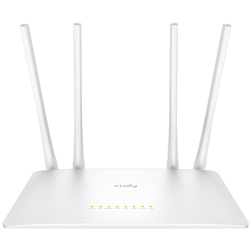 Cudy WR1200 WLAN-Router Schnelles Ethernet Dual-Band (2,4 GHz/5 GHz) Weiß