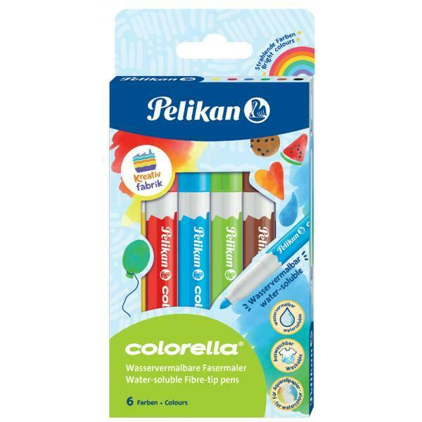 Pelikan Colorella Filzstift Schwarz, Blau, Braun, Grün, Rot, Gelb 6 Stück(e)