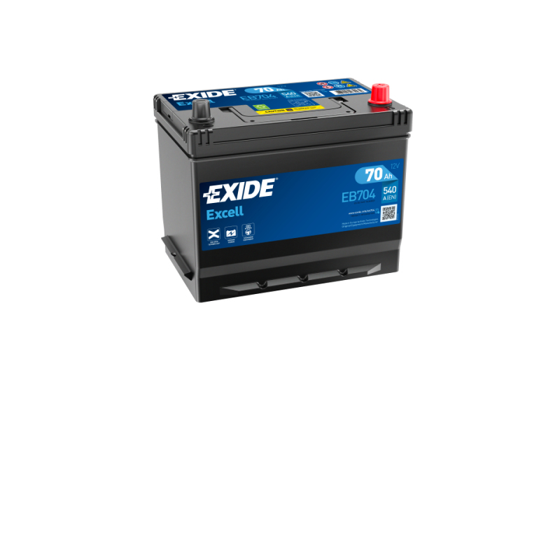 Exide Excell EB704 Fahrzeugbatterie EFB (Enhanced Flooded Battery) 70 Ah 12 V 540 A Auto