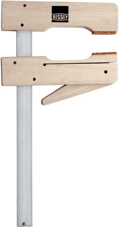 BESSEY HKL80 Schraubzwinge F-Klammer 80 cm Aluminium, Holz