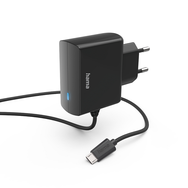 Hama 00201617 Ladegerät für Mobilgeräte Handy, Smartphone Schwarz AC Drinnen