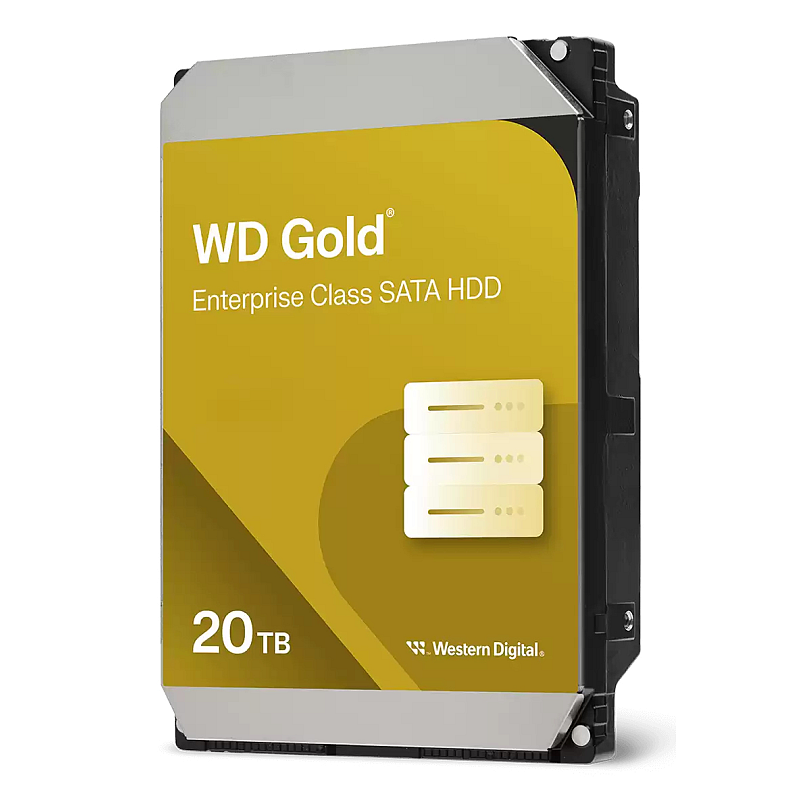Western Digital Gold WD203KRYZ Interne Festplatte 20 TB 7200 RPM 512 MB 3.5" SATA