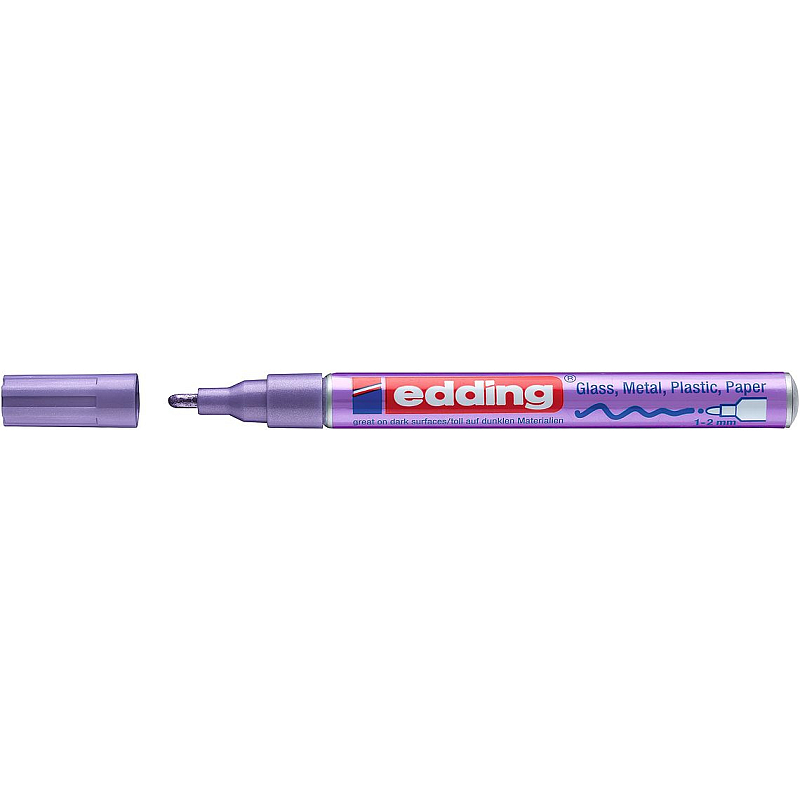 Edding 751 Permanent-Marker Rundspitze Violett 10 Stück(e)