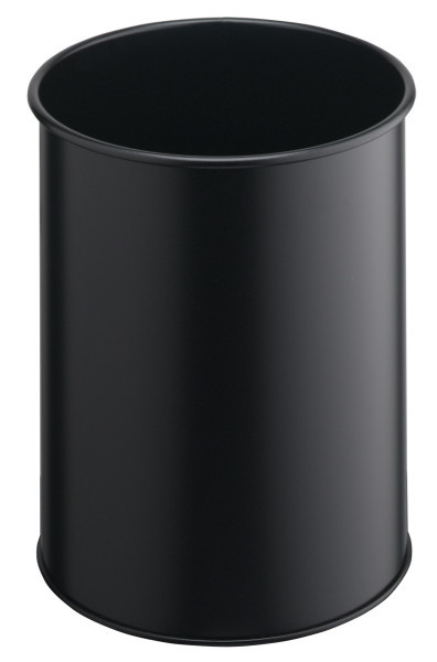 Durable 330101 Abfallbehälter Rund Polyester, Stahl Schwarz