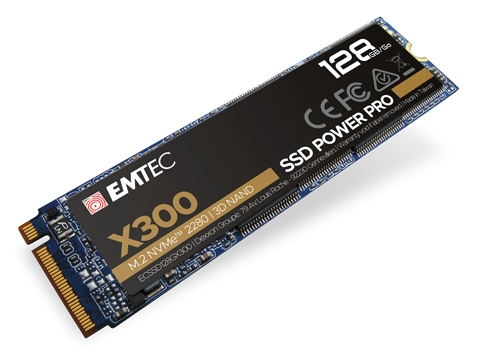 Emtec X300 128 GB M.2 PCI Express 3.0 NVMe 3D NAND