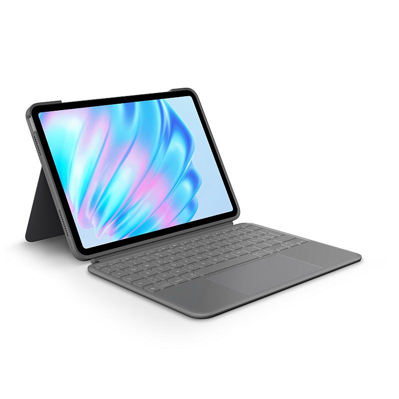 Logitech Combo Touch QWERTZ Deutsch Smart Connector Grau