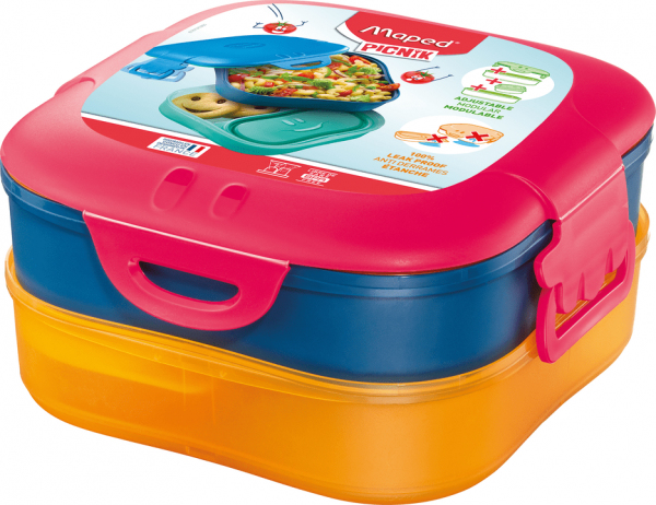 Maped Picnik Brotdosenset 1,4 l Blau, Orange, Pink 1 Stück(e)