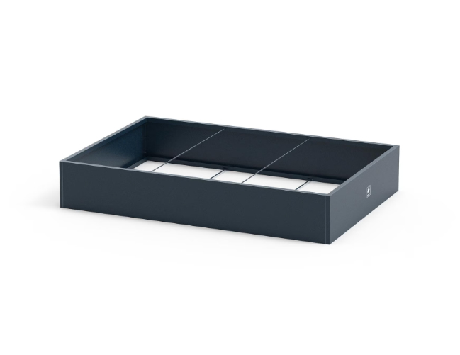 Herstera Metal Planter Edge 25 Draußen Pflanzgefäß Freistehend Stahl Anthrazit