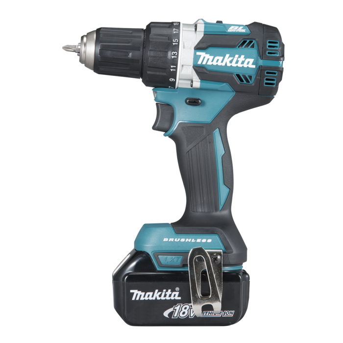 Makita DDF484RTJ Bohrmaschine Ohne Schlüssel 1,6 kg Schwarz, Blau