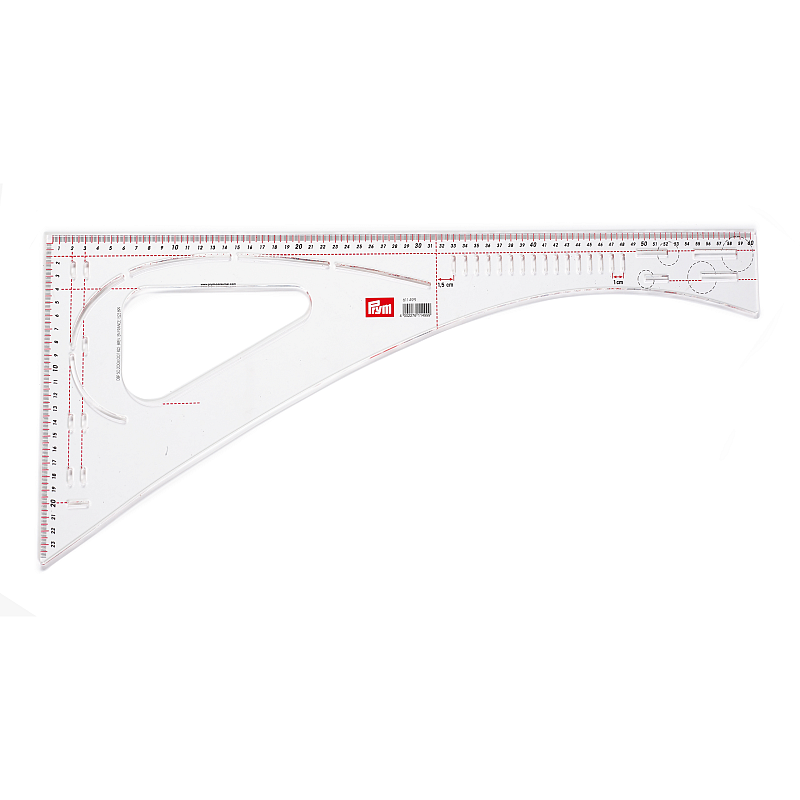 Prym 611499 Lineal Maßstabslineal 600 mm Kunststoff Weiß 1 Stück(e)