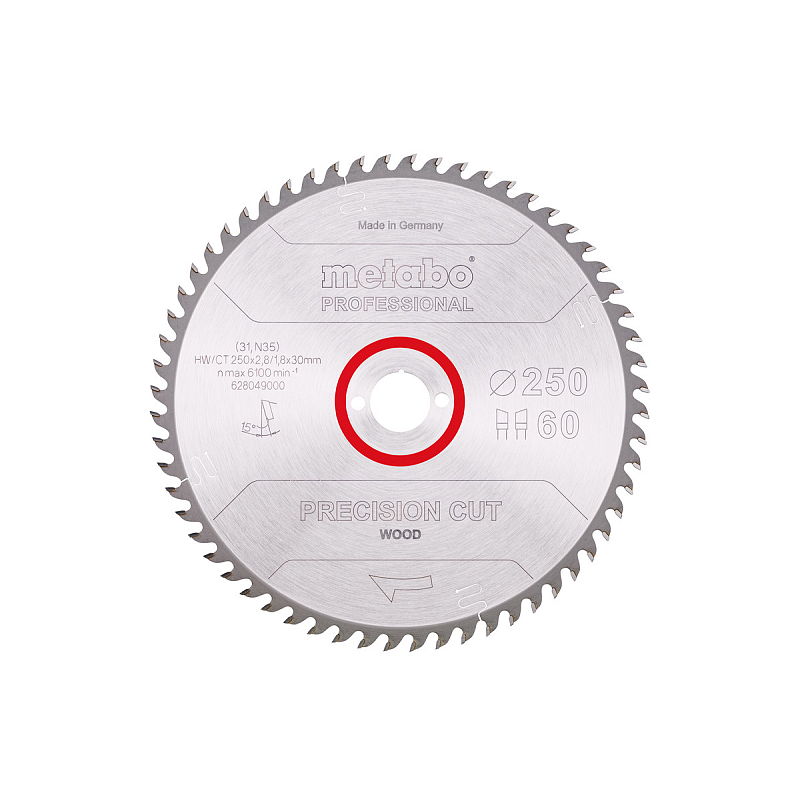 Metabo 628049000 Kreissägeblatt 25 cm 1 Stück(e)